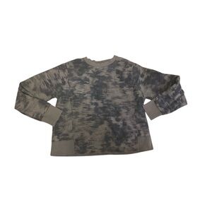 Athleta Gray and Black Camouflage Top